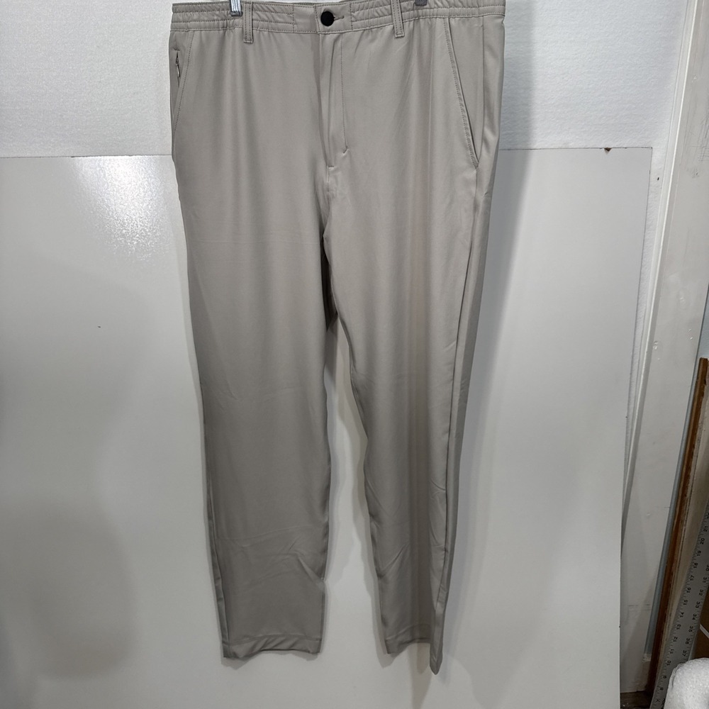 Marc New York Mens Gray Straight Leg‎ Commuter Pants Stretch Size 38X32 NWT